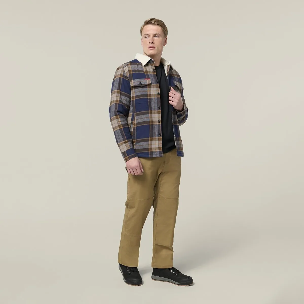 Hard Yakka Men's Heritage Trucker Sherpa Jacket - Woodlands