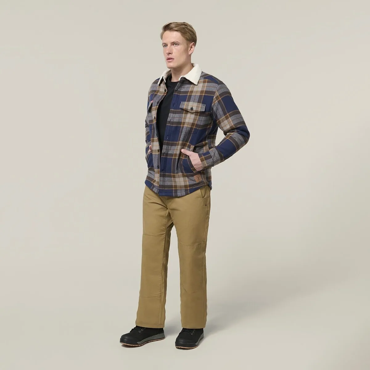 Hard Yakka Men's Heritage Trucker Sherpa Jacket - Woodlands