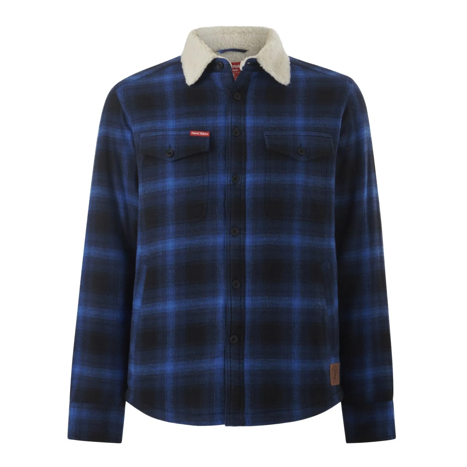 Hard Yakka Men's Sherpa Trucker Jacket - Blue Knight