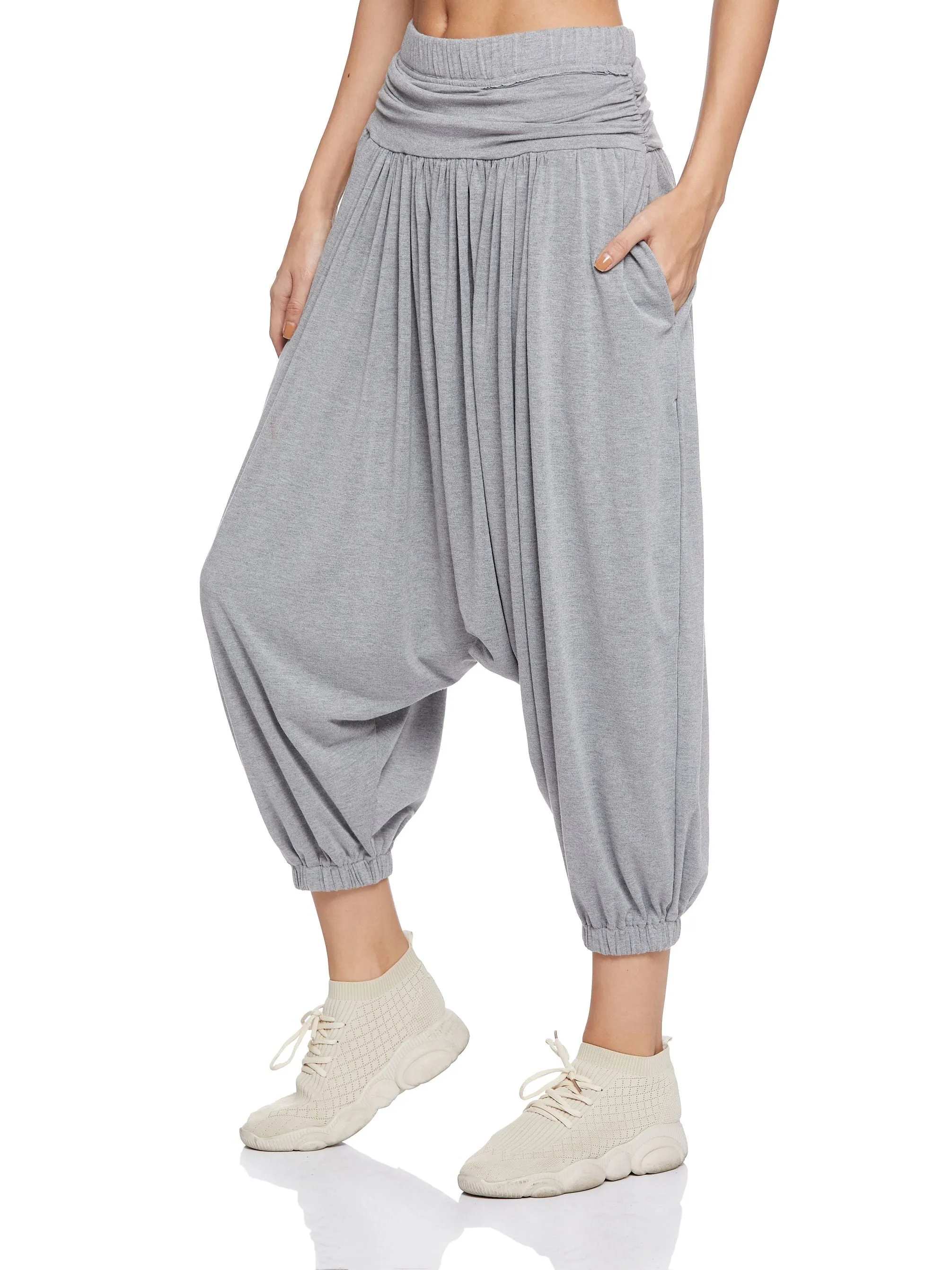 HAREM PANT (HEATHER GREY)