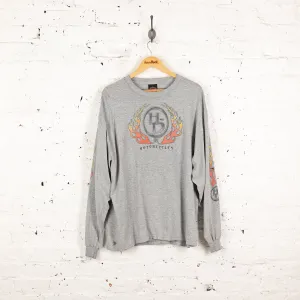 Harley Davidson Premont Long Sleeve T Shirt - Grey - XL
