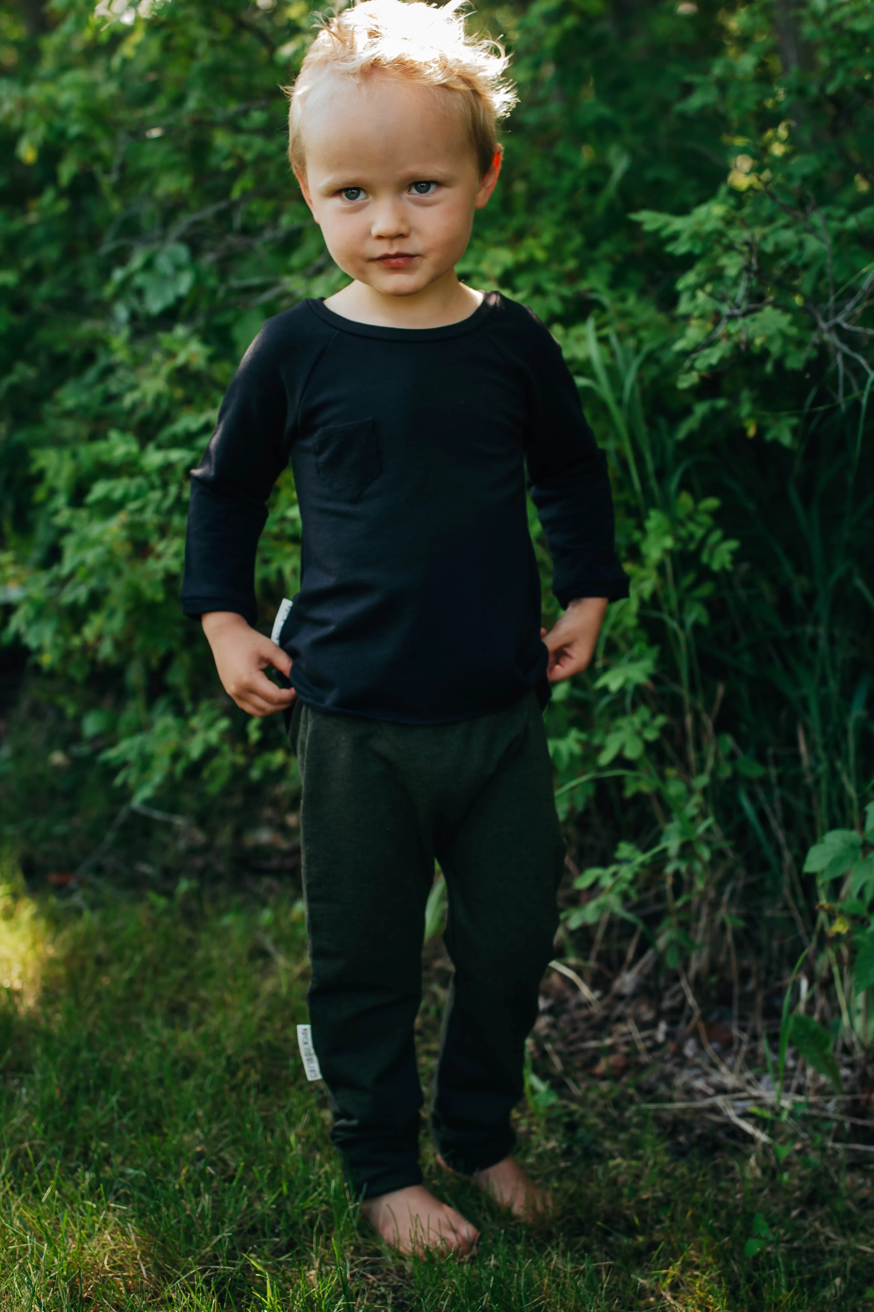 Heathered Forest Green Bamboo Joggers