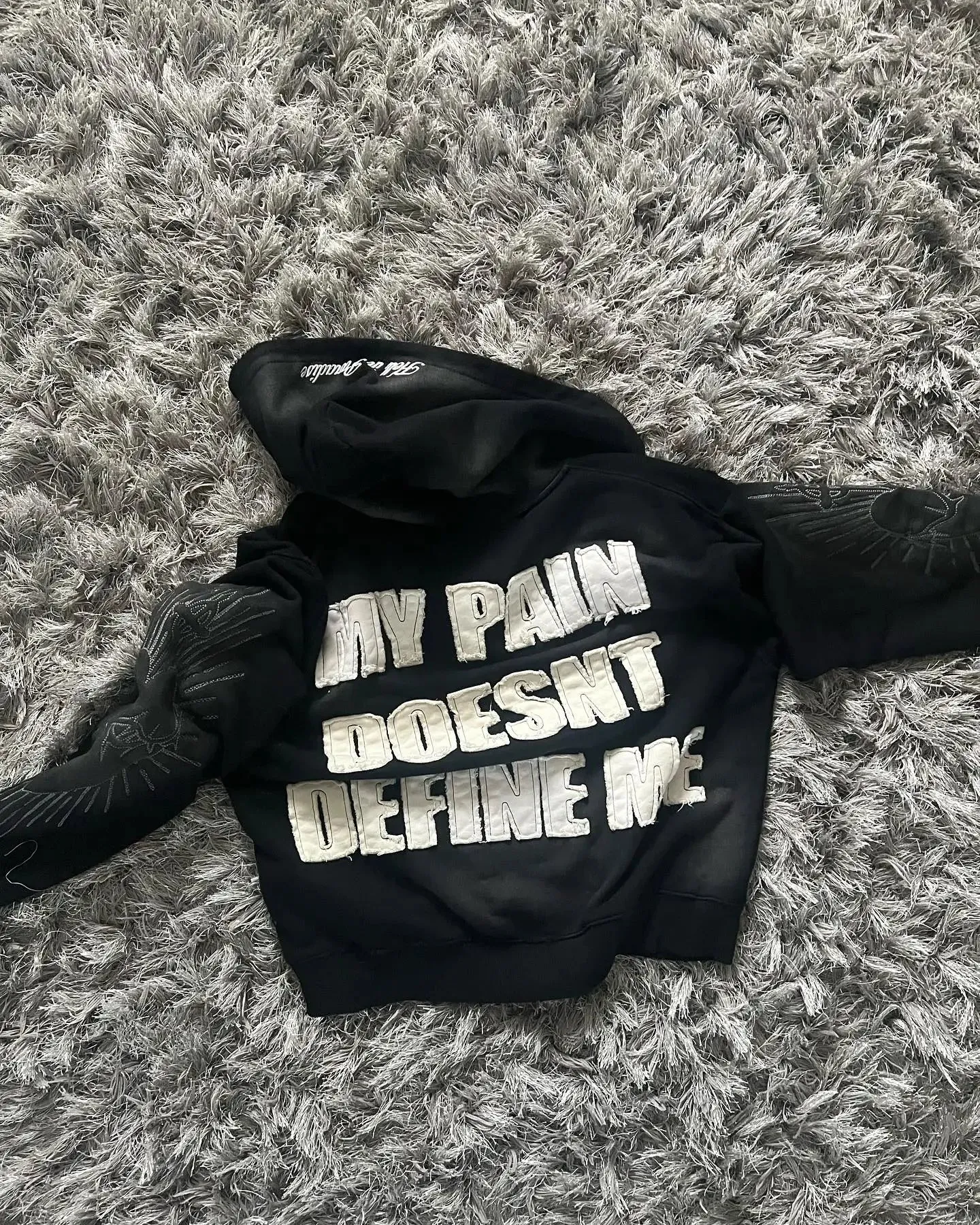 Hell in Paradise Street Retro Gothic Style Zip Up Hoodie Y2k Alphabet Embroidery Patchwork Hoodies Loose Sweatshirt Men Clothing