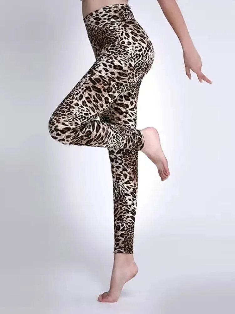 High Waist Leopard Print Leggings: Sexy Summer Fitness Wear