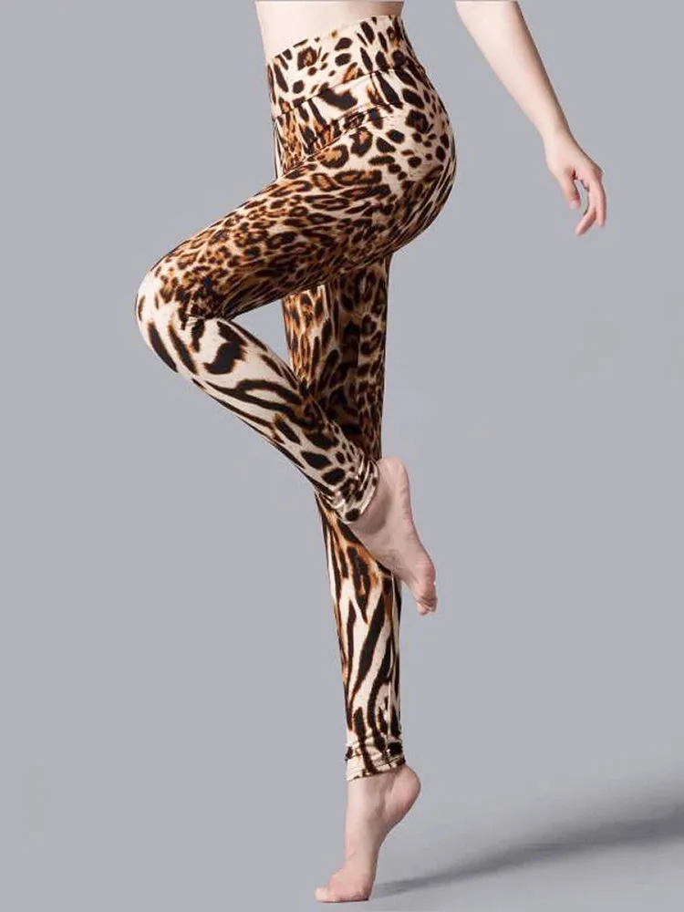 High Waist Leopard Print Leggings: Sexy Summer Fitness Wear