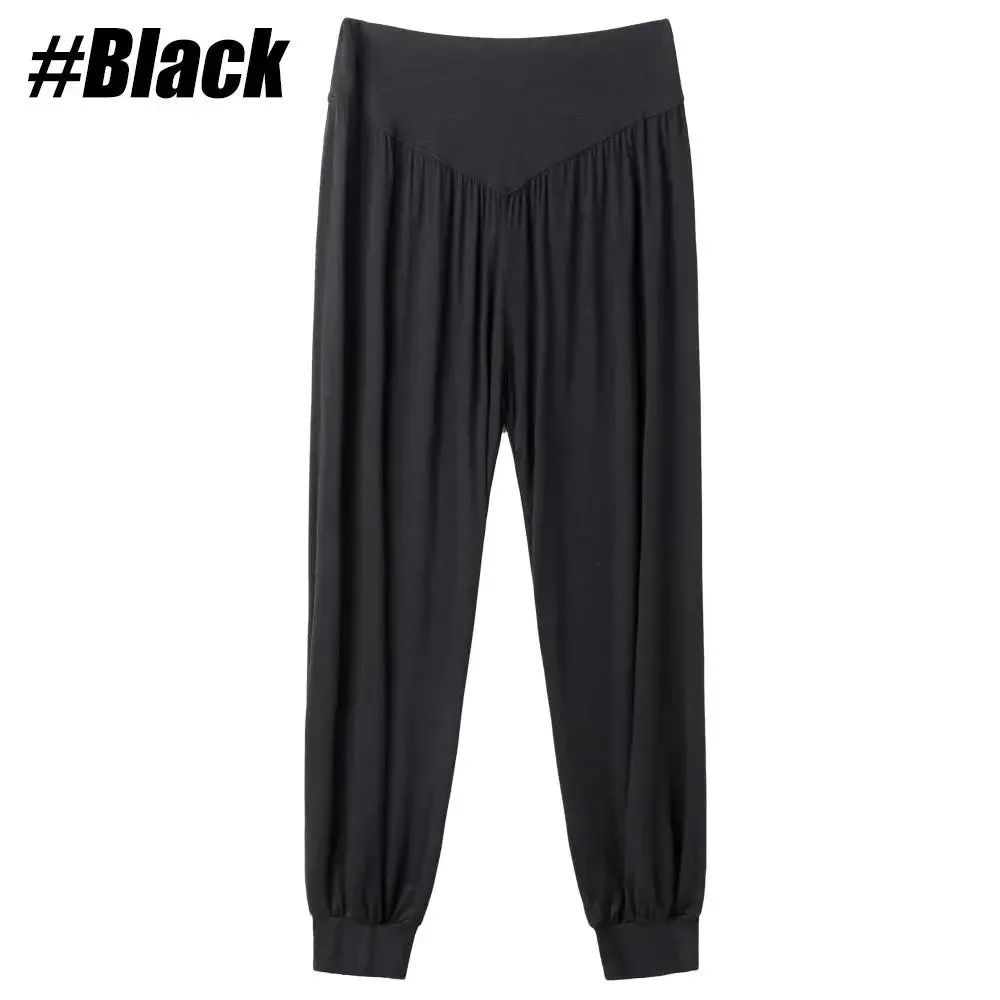 High Waist Wide Leg Yoga Pant for Women, Loose Leggings, Seamless Fitness Workout Tights, Gym Sports Casual Slimming Clothing