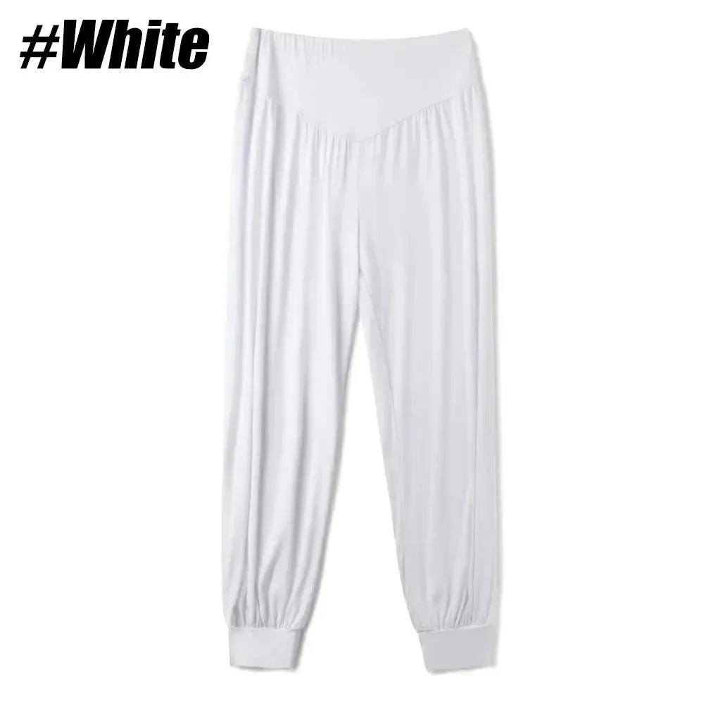 High Waist Wide Leg Yoga Pant for Women, Loose Leggings, Seamless Fitness Workout Tights, Gym Sports Casual Slimming Clothing