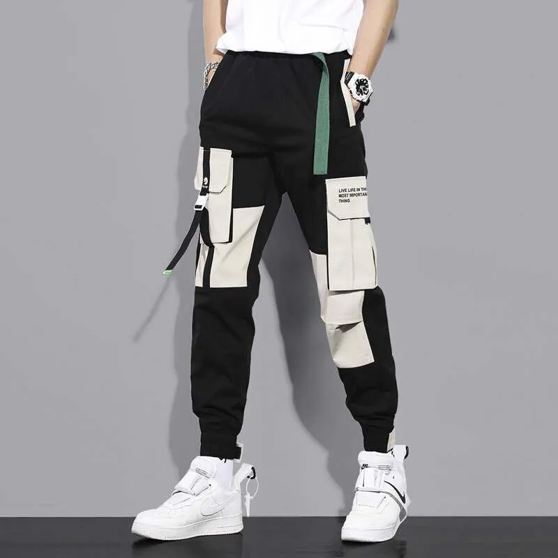 Hip Hop Cargo Pants Men Streetwear