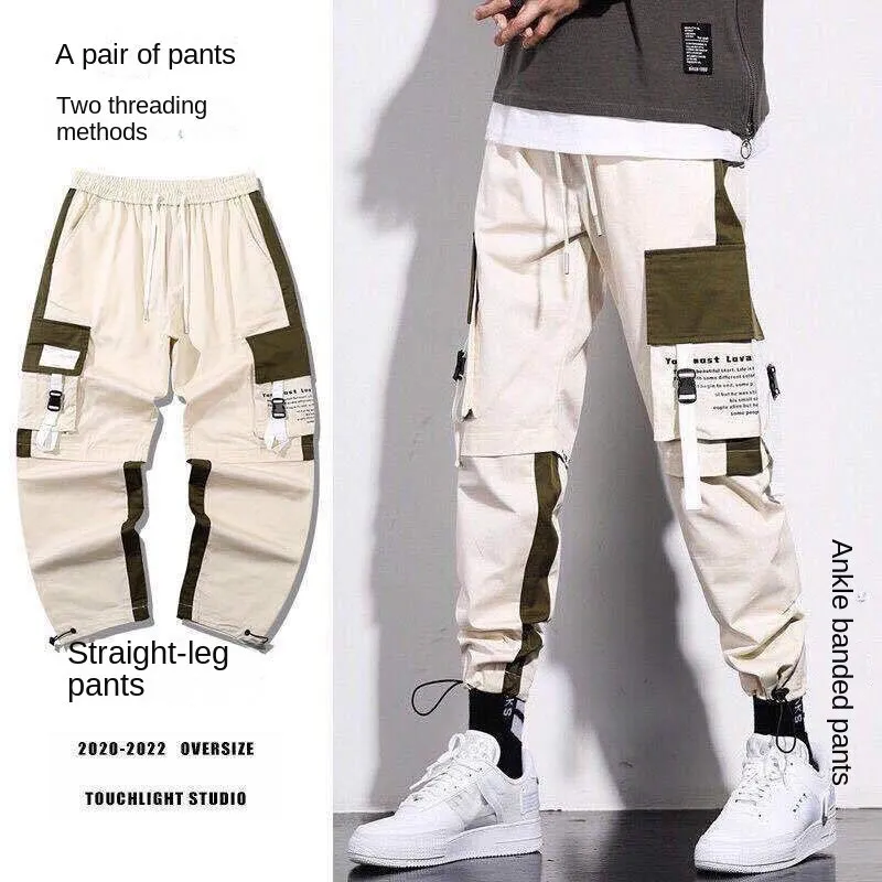 Hip Hop Cargo Pants Men Streetwear