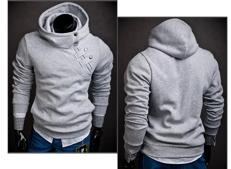 Hoodies Men Hip Hop Mens 7 Color Stitching Hedging Hoodie Sweatshirt Suit Slim Fit Men Hoody