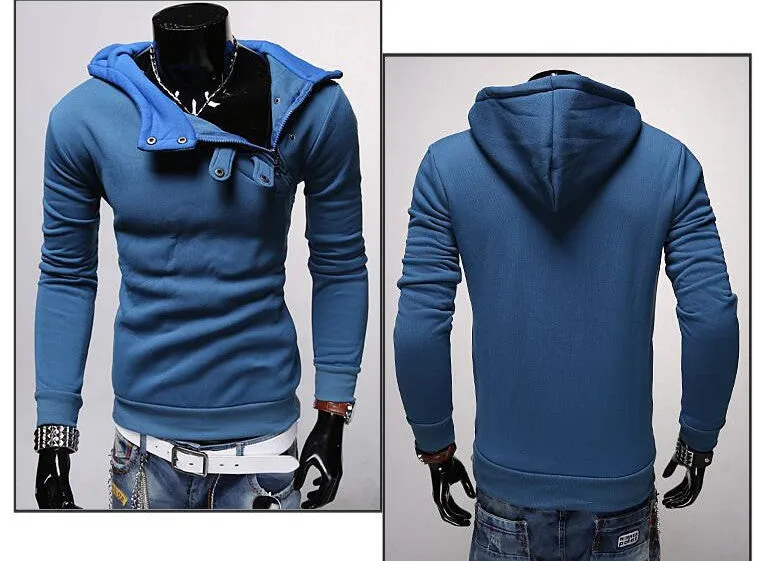 Hoodies Men Hip Hop Mens 7 Color Stitching Hedging Hoodie Sweatshirt Suit Slim Fit Men Hoody