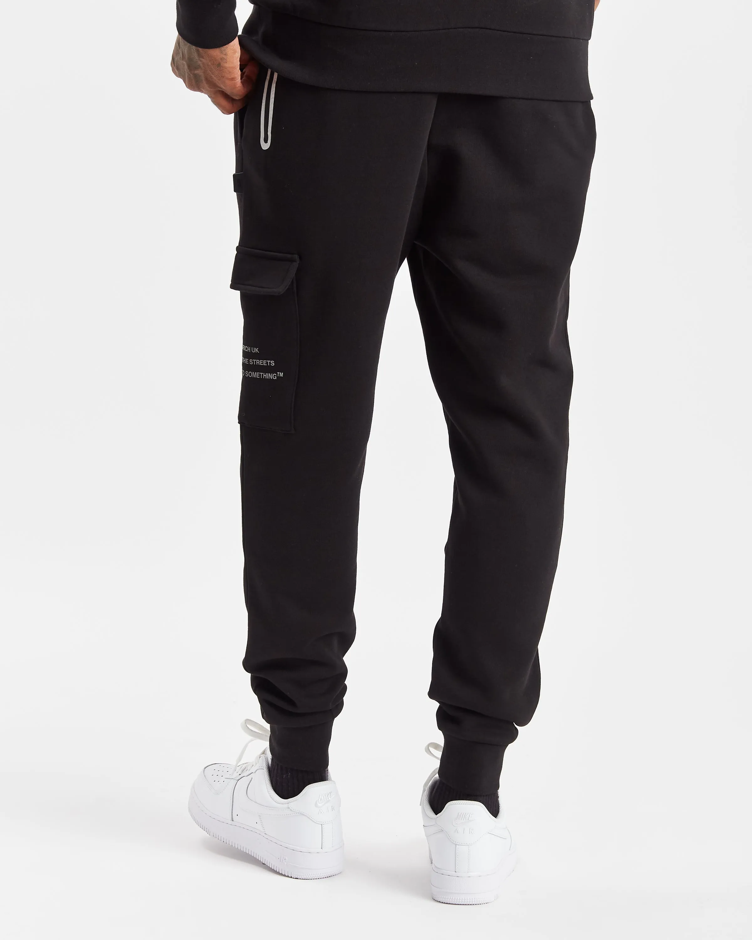 Hoodrich OG Sight Cargo Joggers Black Reflective