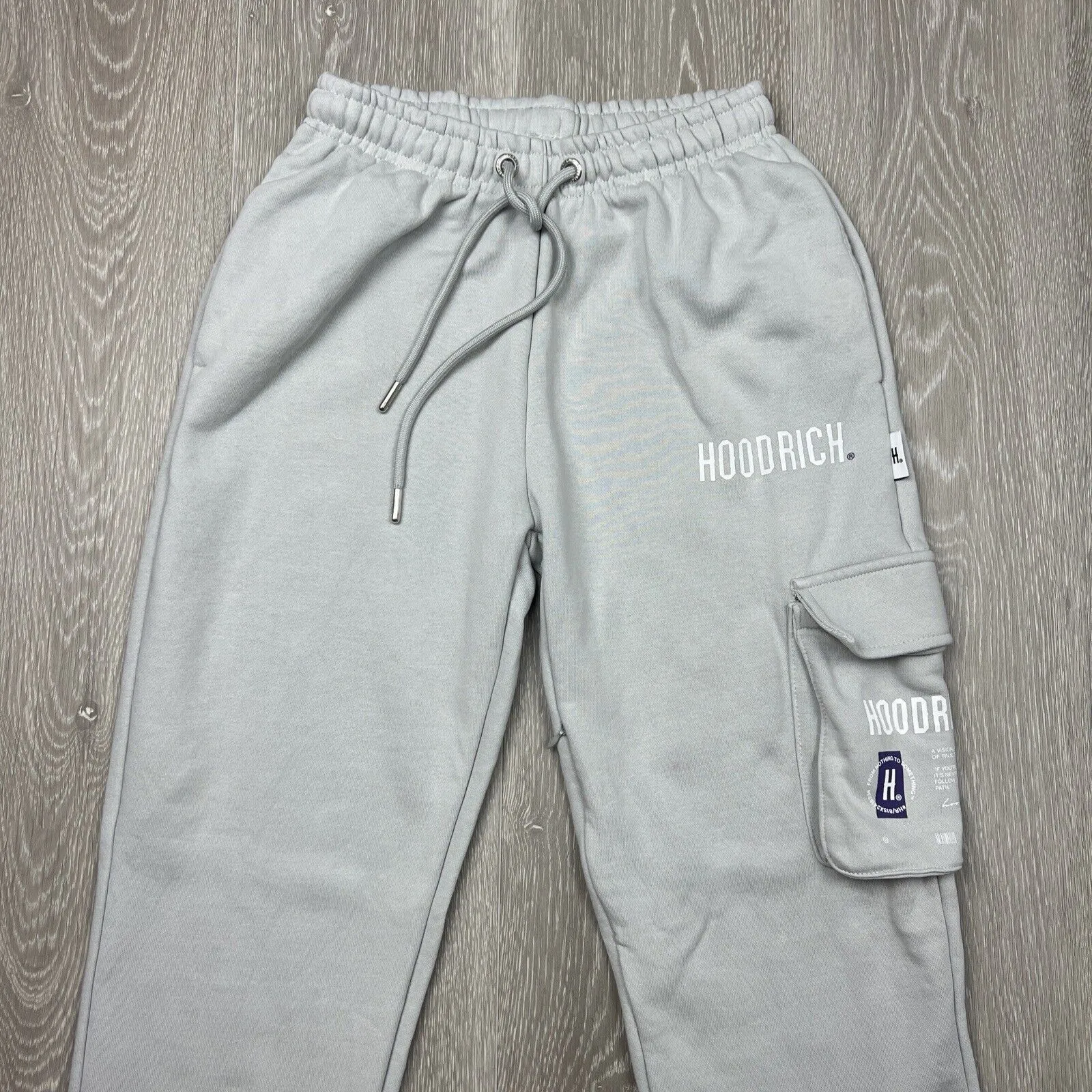 Hoodrich Womens Grey Cargo Trackies Joggers Size XS