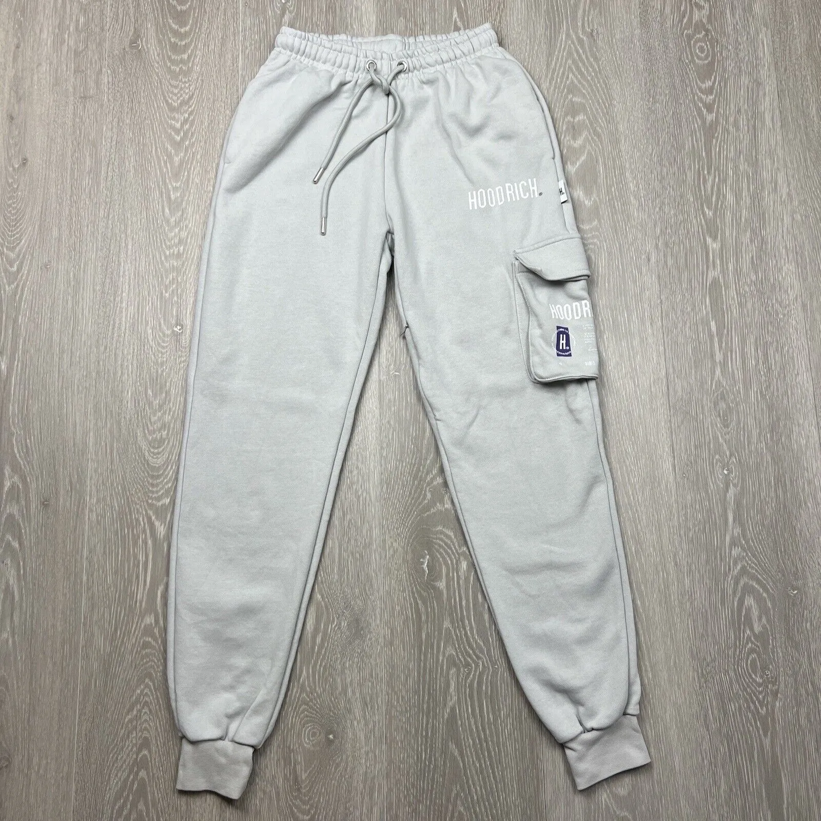 Hoodrich Womens Grey Cargo Trackies Joggers Size XS
