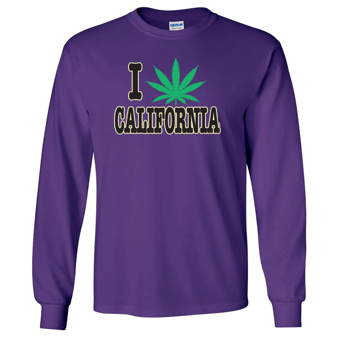 I Love Pot California Long Sleeve Shirt