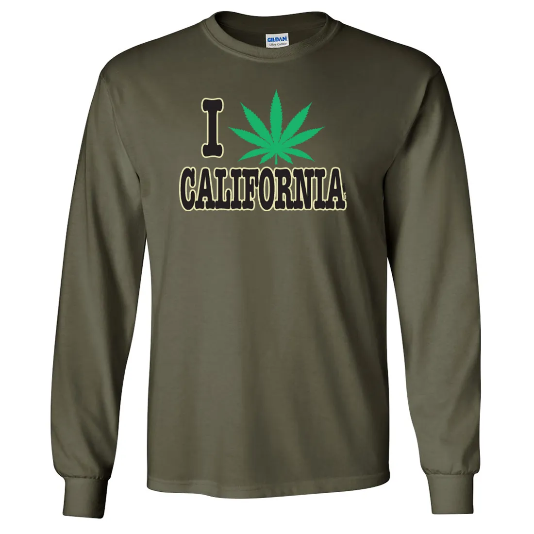 I Love Pot California Long Sleeve Shirt