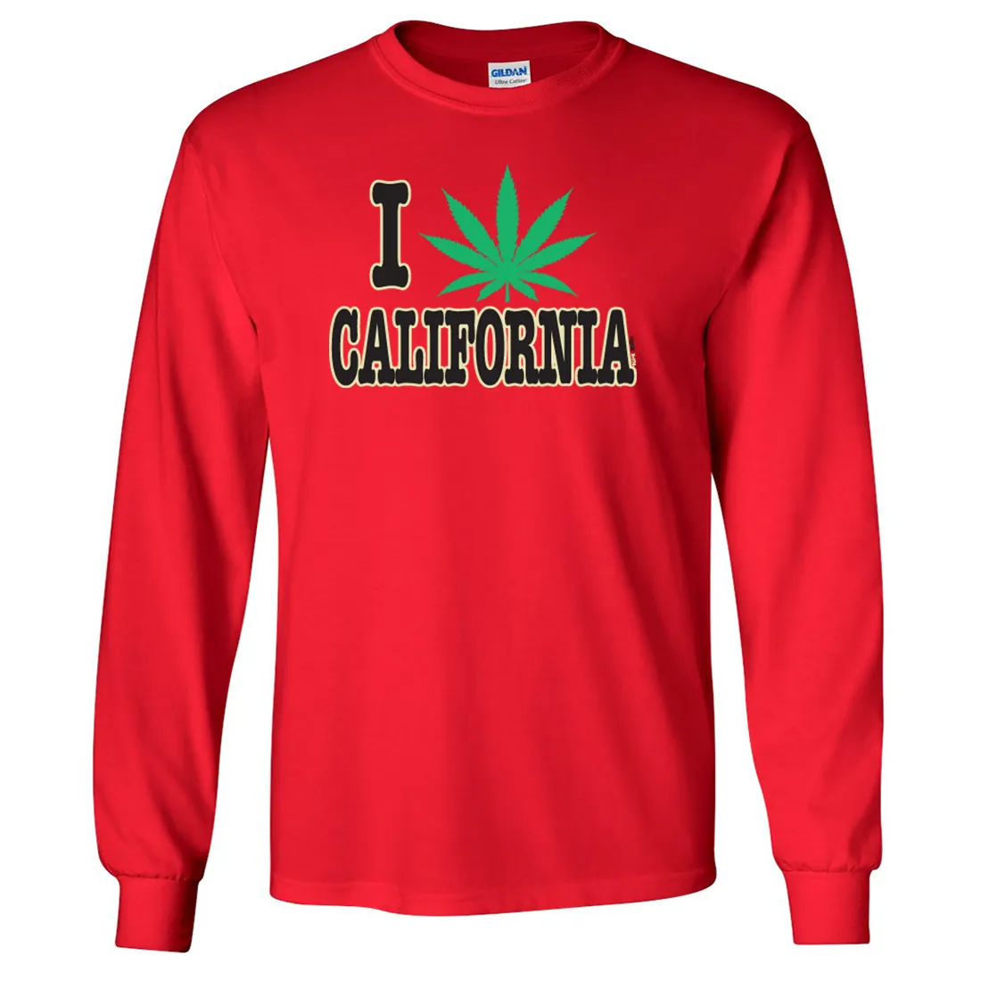 I Love Pot California Long Sleeve Shirt