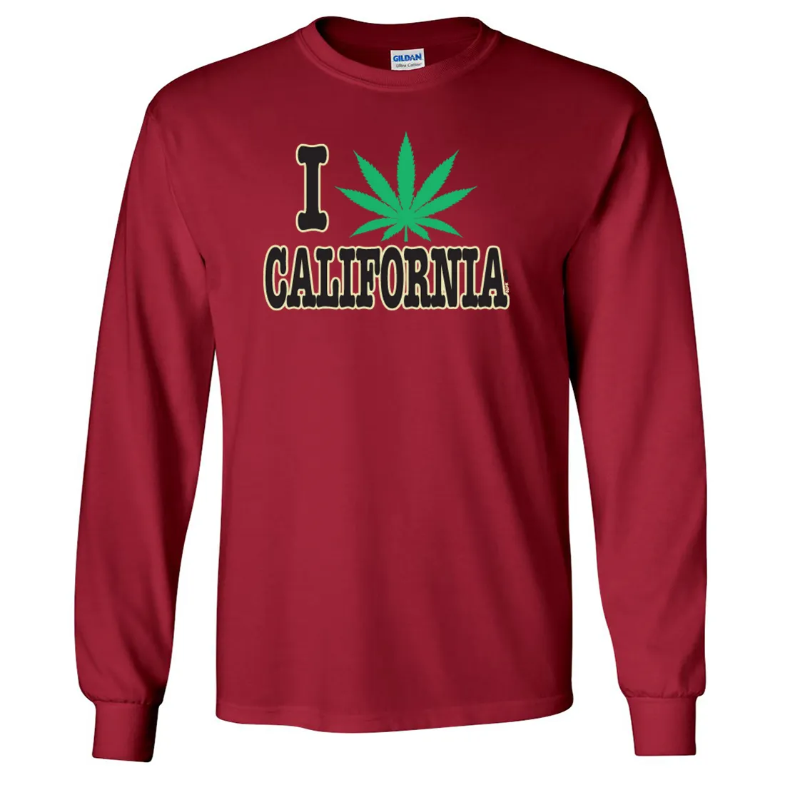 I Love Pot California Long Sleeve Shirt