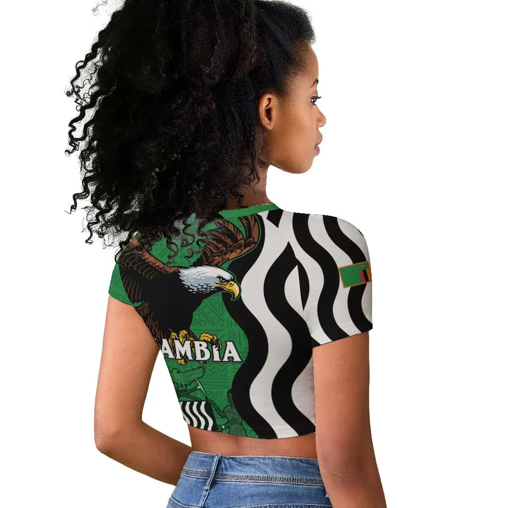 Icitungu ca Zambia Raglan Cropped T shirt One Zambia One Nation LT15