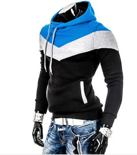 IMC Spring Autumn Mens Casual Slim Fit Hooded Hoodies Sweatshirt Sportswear Male Patchwork Fleece Jacket 6 Colors M-3XL