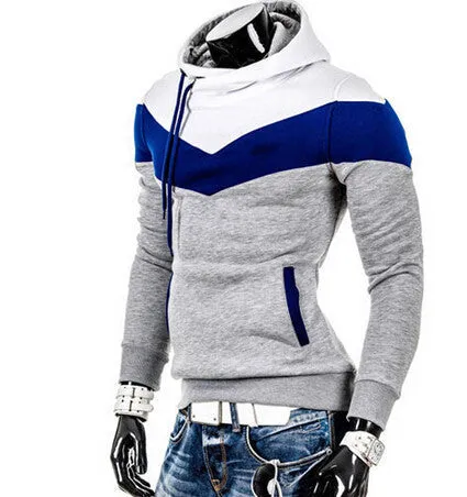 IMC Spring Autumn Mens Casual Slim Fit Hooded Hoodies Sweatshirt Sportswear Male Patchwork Fleece Jacket 6 Colors M-3XL