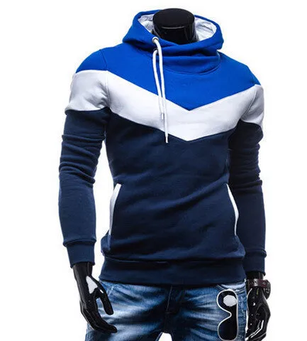 IMC Spring Autumn Mens Casual Slim Fit Hooded Hoodies Sweatshirt Sportswear Male Patchwork Fleece Jacket 6 Colors M-3XL