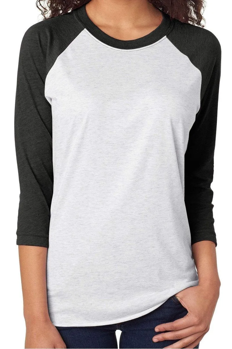 In October We Wear Pink Tri-Blend Unisex 3/4 Raglan