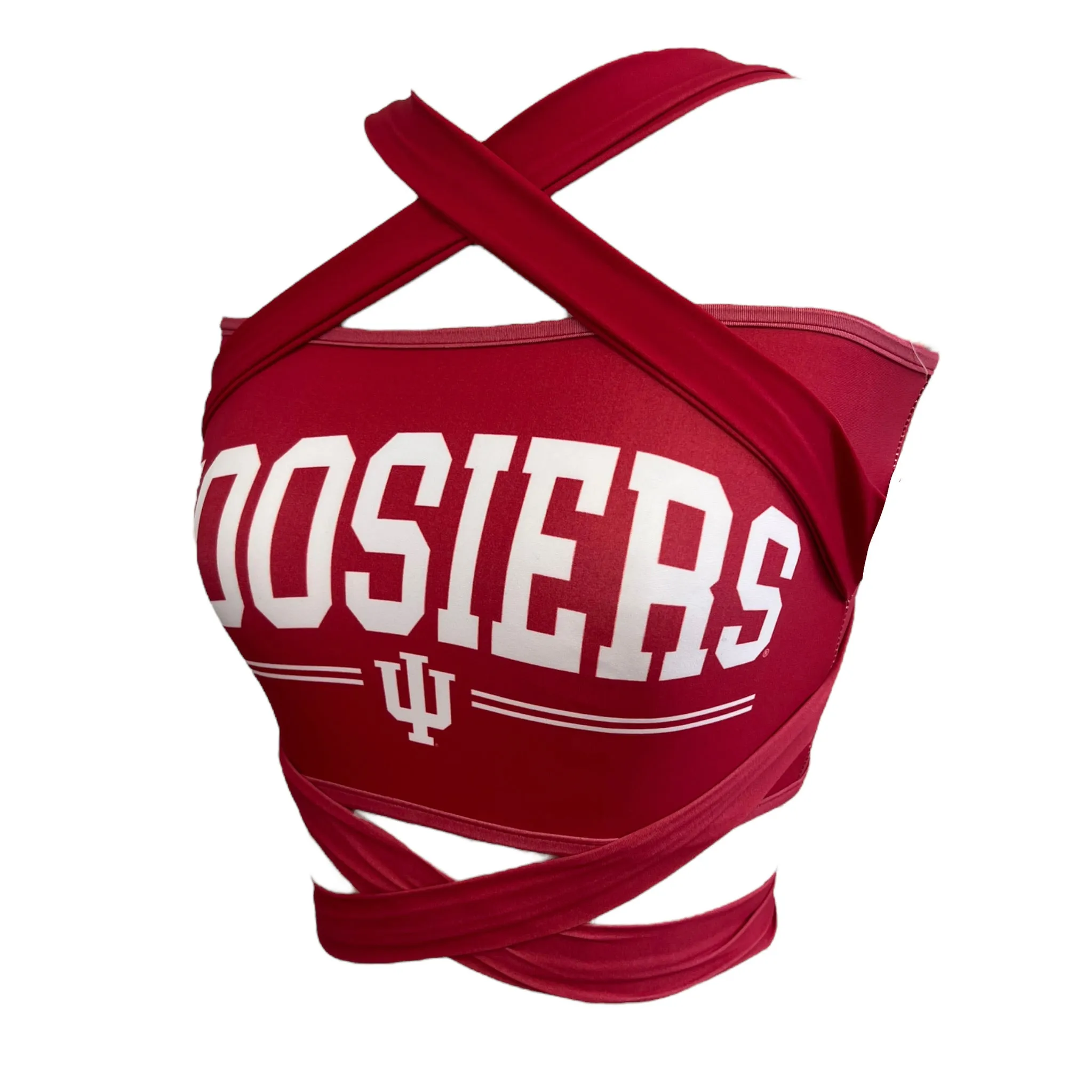 Indiana Hoosiers Crimson Multi Way Bandeau Top