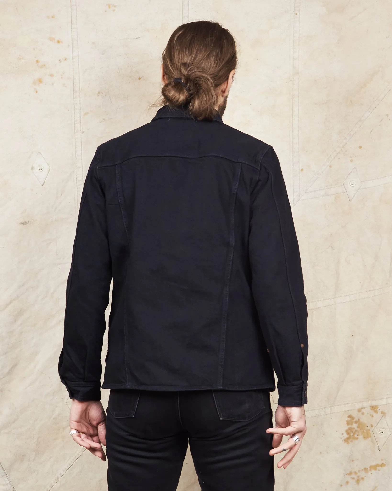 Indigofera Fargo Trucker Jacket Gunpowder Rinsed