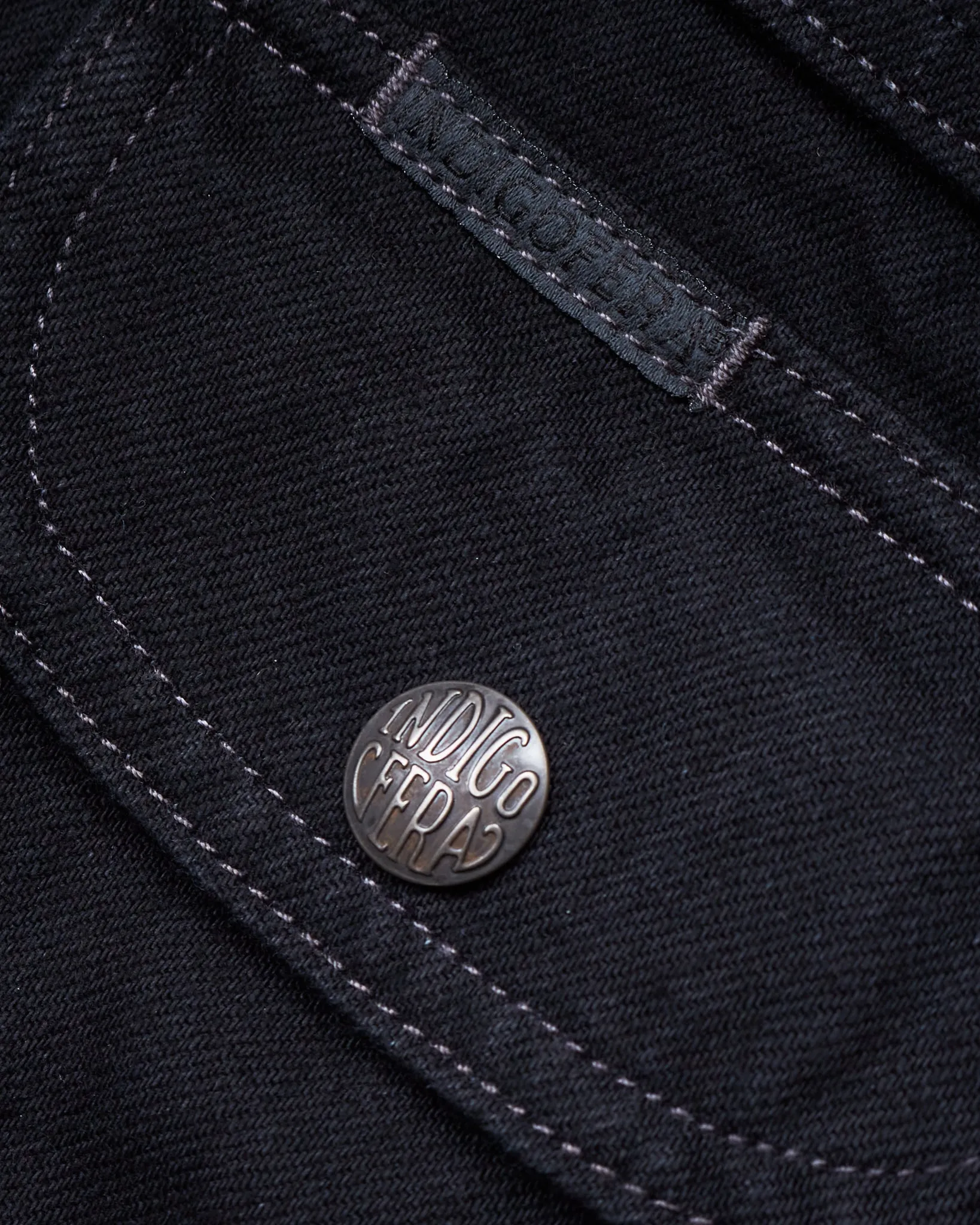 Indigofera Fargo Trucker Jacket Gunpowder Rinsed
