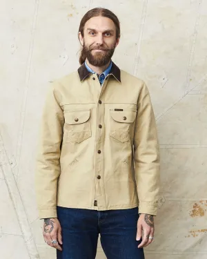 Indigofera Fargo Trucker Jacket Smithson Canvas Light Beige