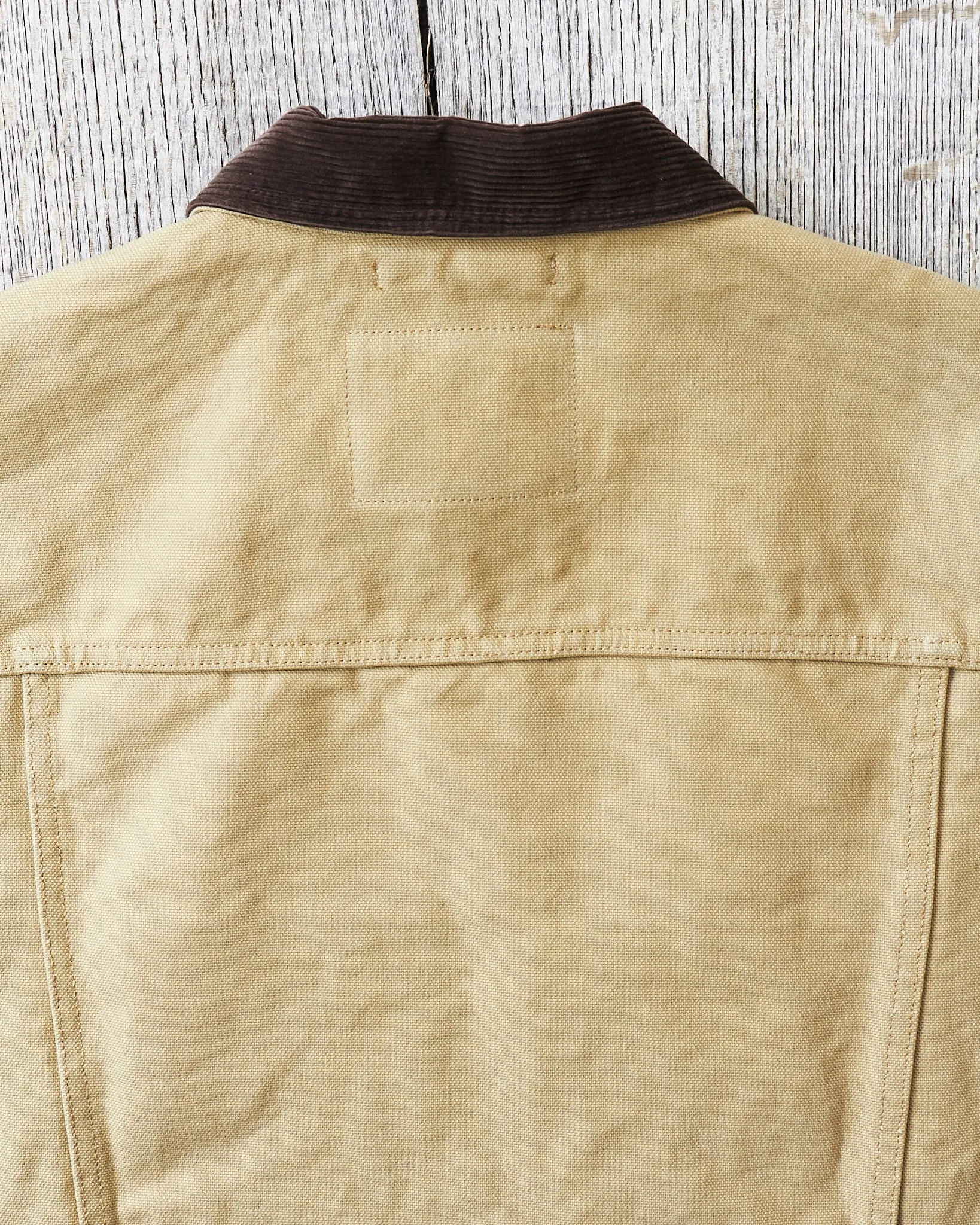 Indigofera Fargo Trucker Jacket Smithson Canvas Light Beige