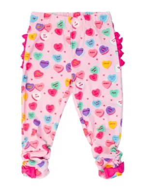 Infant Ruffle Legging - Be My Valentine