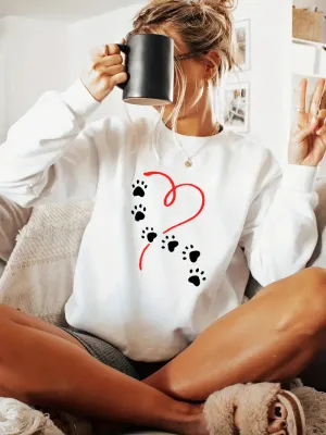 Ivory Graphic Printed Sweatshirt