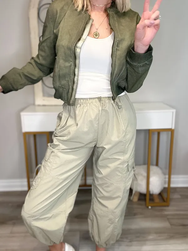JAMES CARGO JOGGERS - LIGHT OLIVE