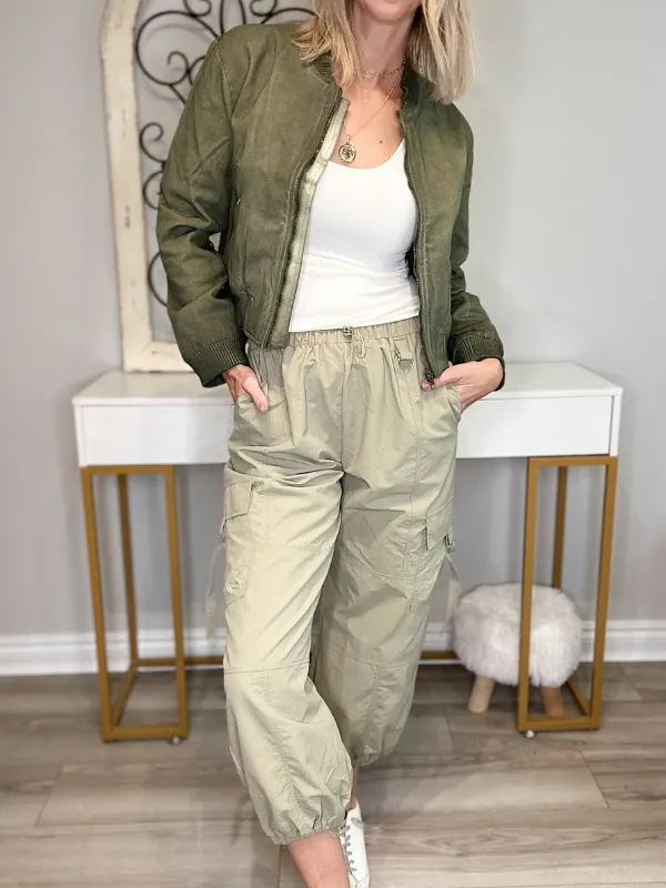 JAMES CARGO JOGGERS - LIGHT OLIVE