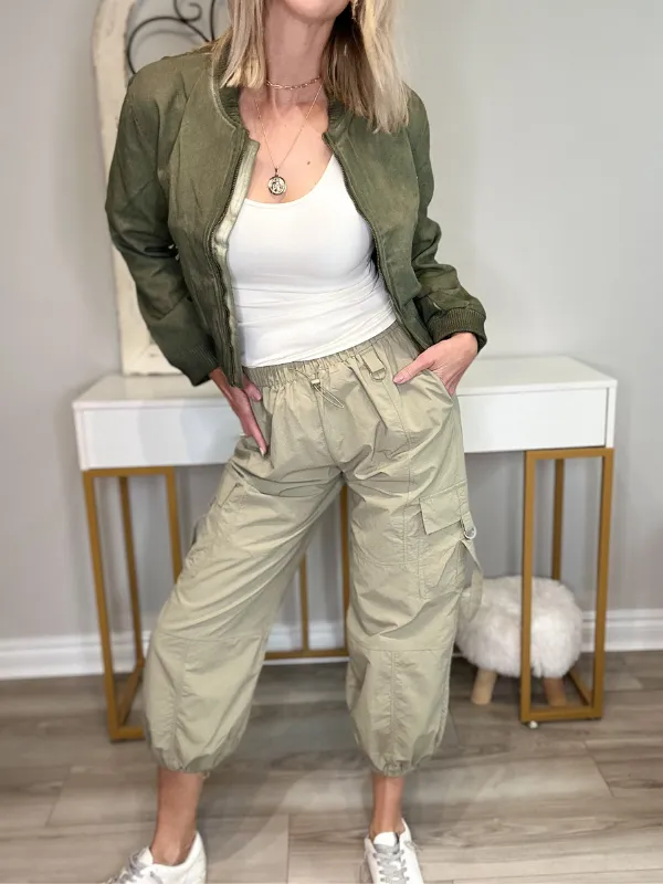 JAMES CARGO JOGGERS - LIGHT OLIVE