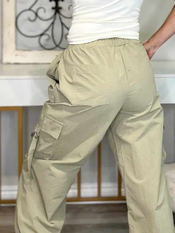 JAMES CARGO JOGGERS - LIGHT OLIVE