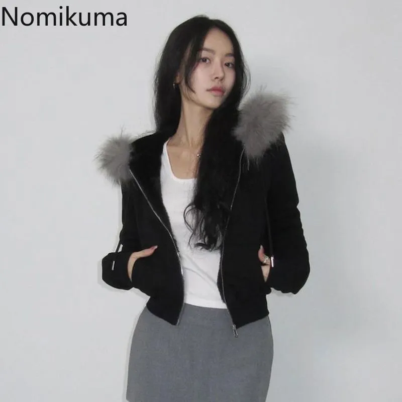 JazzHer Patchwork Furry Hooded Sweatshirt for Women Y2k Tops Streetwear Casual Hoodies 2025 Ropa Mujer Casual Fashion Zipper Crop Hoodie