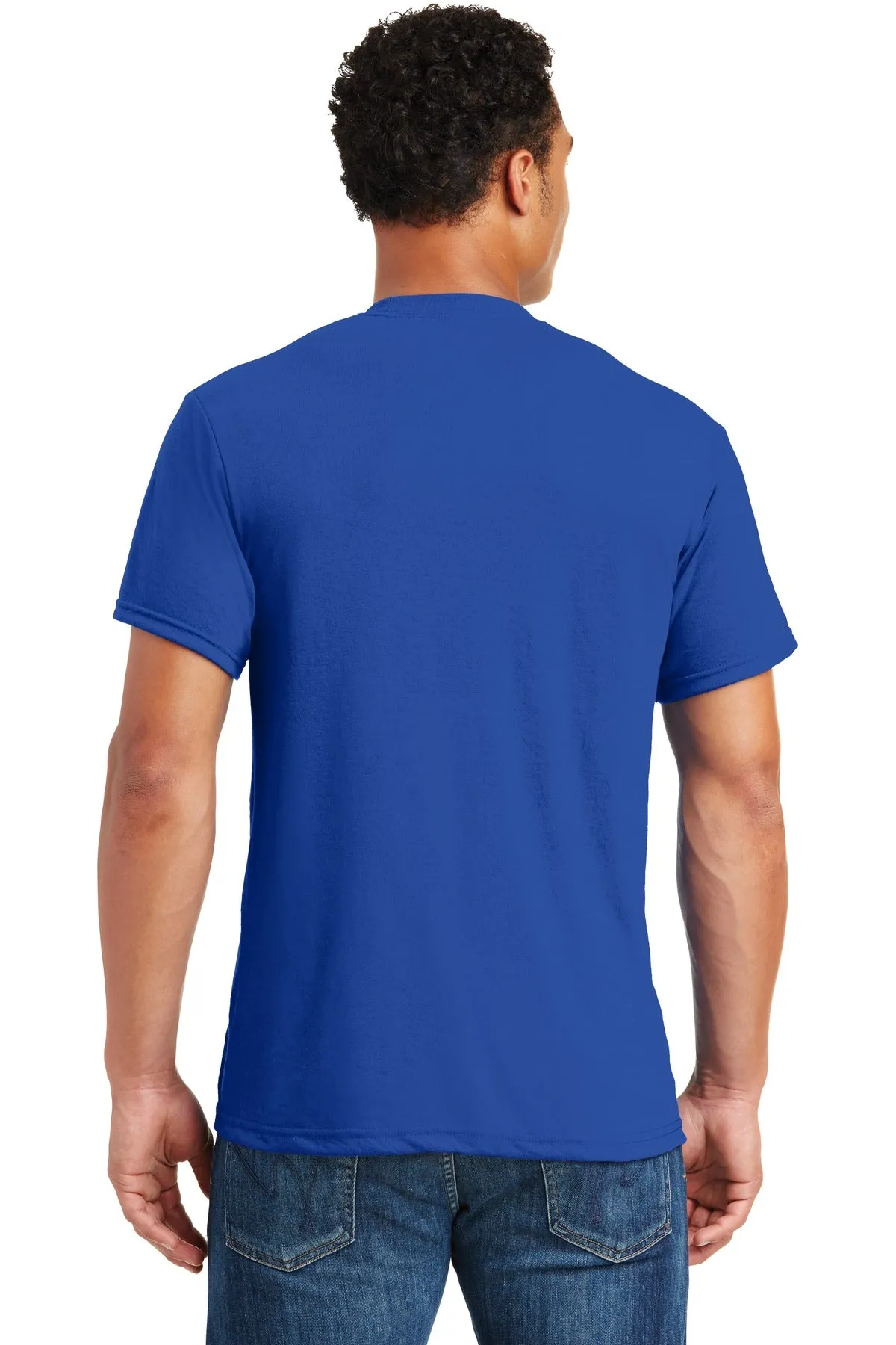 Jerzees Dri-Power 100% Polyester T-Shirt. 21M Royal