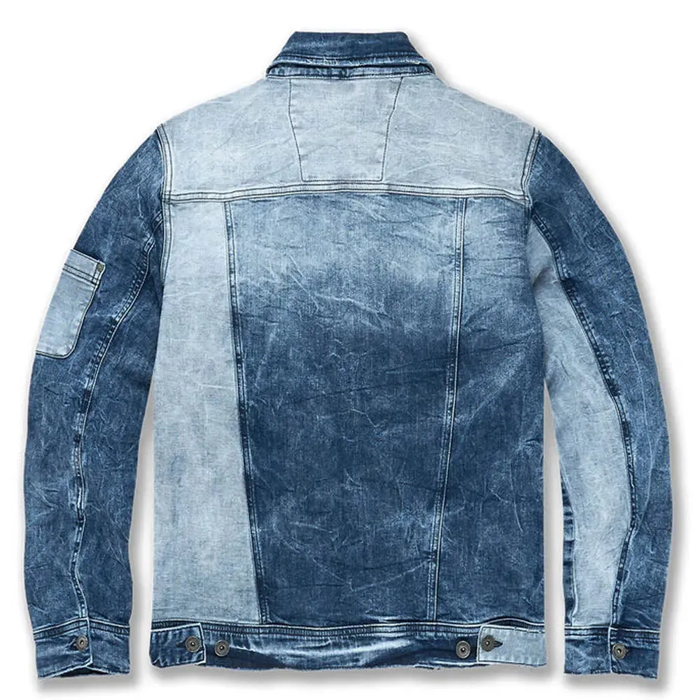 Jordan Craig Men Fort Greene Denim Trucker Jacket (Tonal Blue)