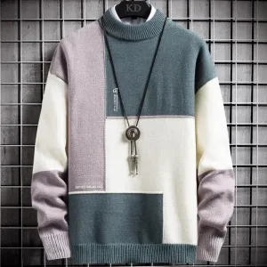 Junpyo Patchwork Knit Sweater