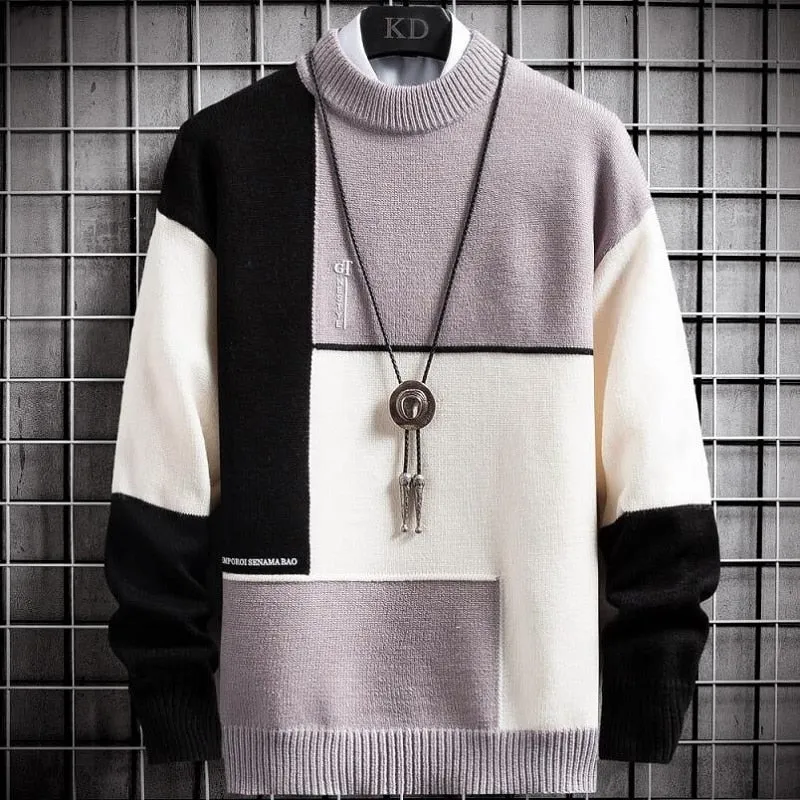 Junpyo Patchwork Knit Sweater