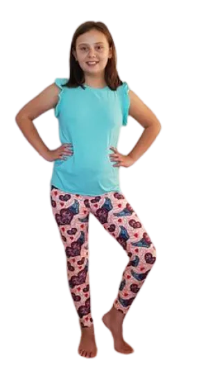 Kids Leggings - LUX Angel Heart