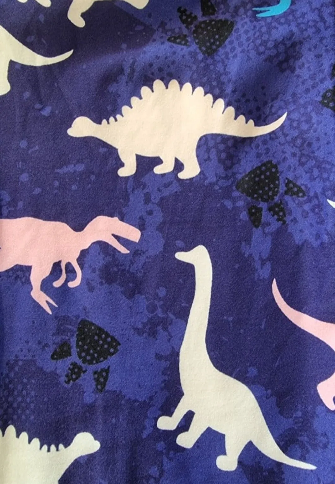 Kids Leggings - LUX Purple Dino