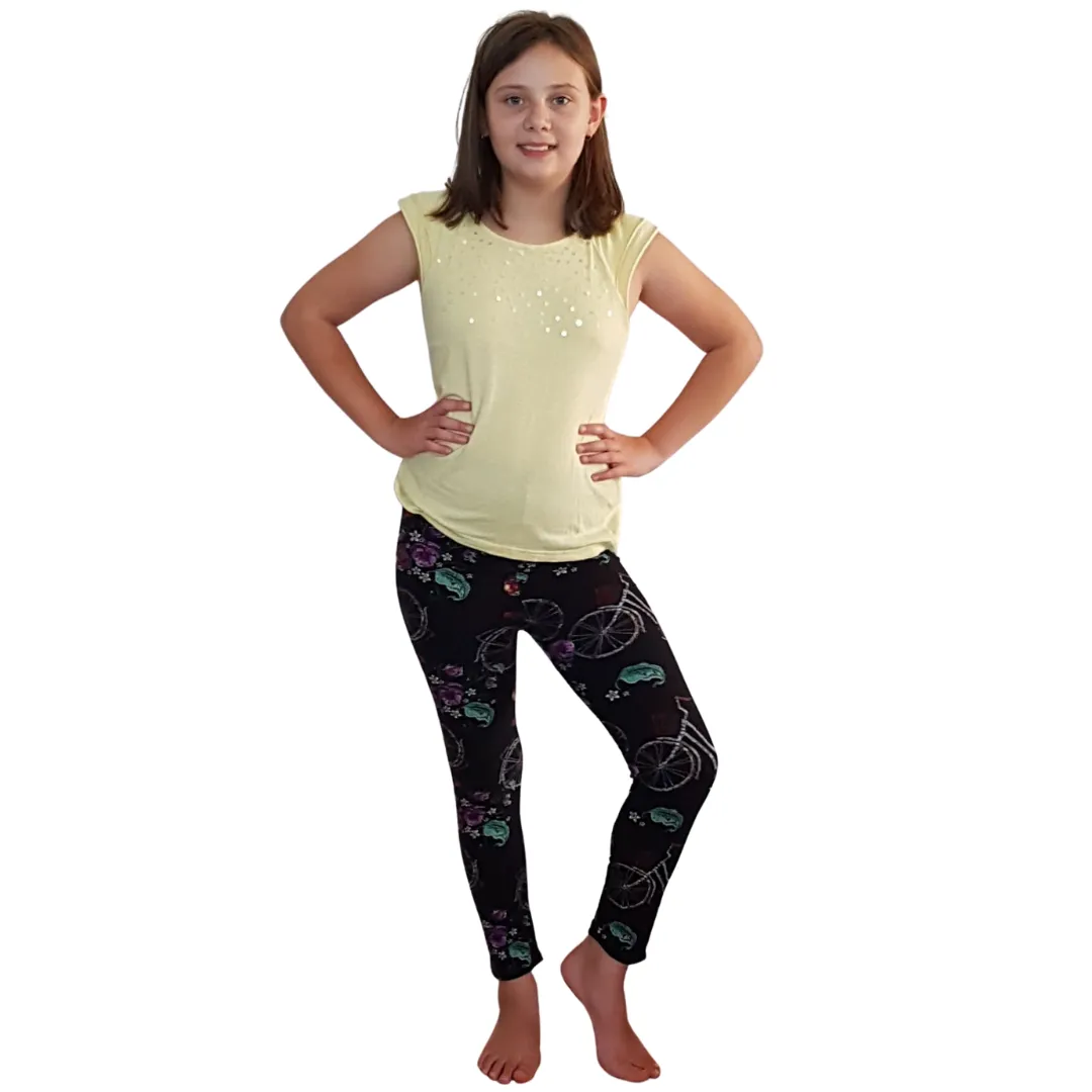 Kids Leggings - Originals Aunty's Bicycle