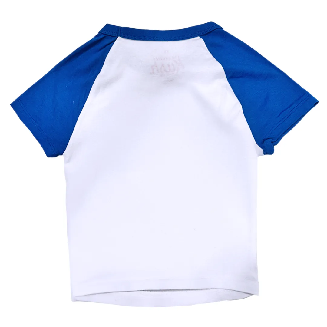 LA Kush Women's Cropped Tee - White/Blue/Red