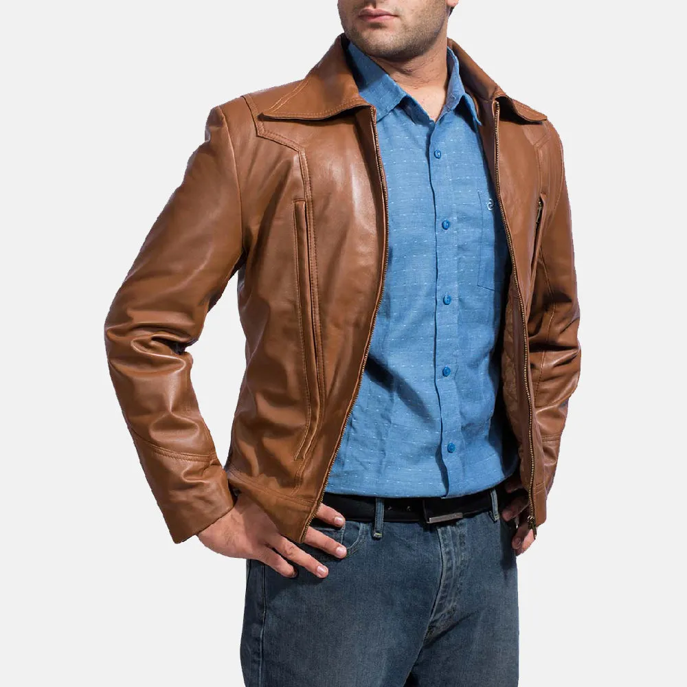 Legacy Brown Leather Jacket