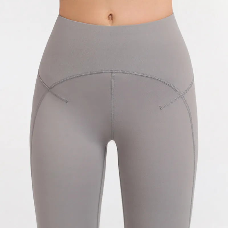 Leggings Cycling Wear Active High Waist Butt Lift Pants Classic Naked Nylon Sports Yoga Legging