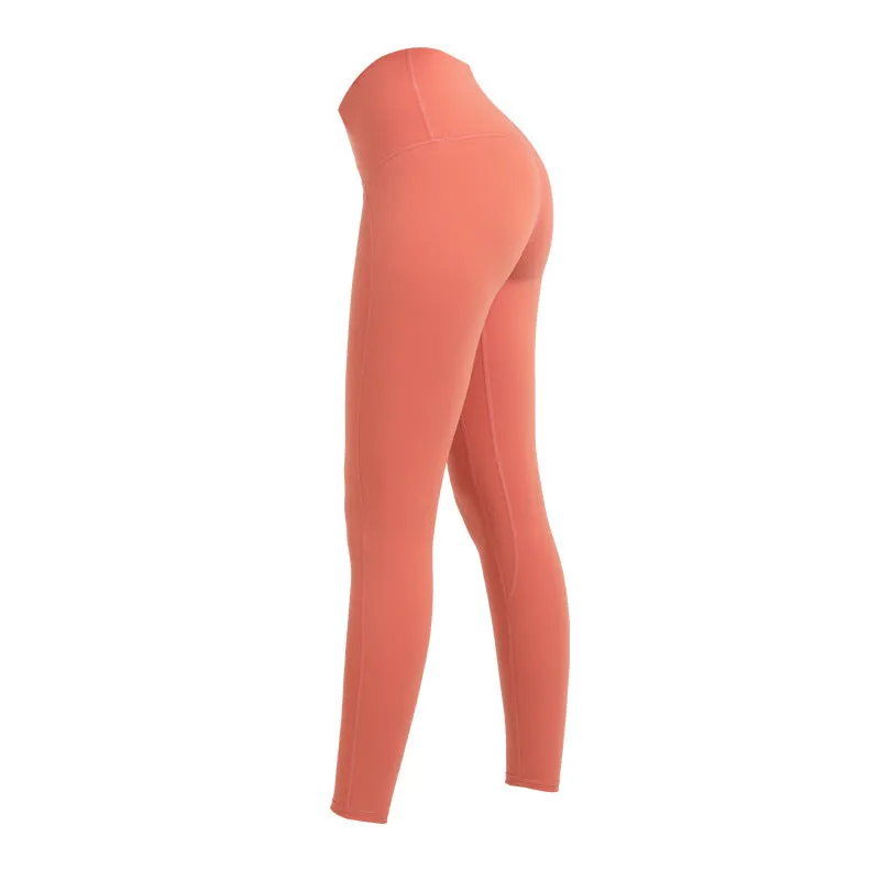 Leggings Cycling Wear Active High Waist Butt Lift Pants Classic Naked Nylon Sports Yoga Legging